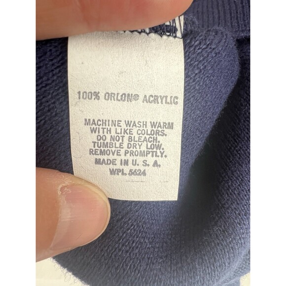 NOS VTG PINE STATE V NECK Golf SWEATER Mens M Long Sleeve Purple ORLON USA Made - Picture 4 of 6